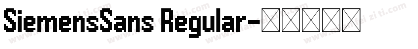 SiemensSans Regular字体转换